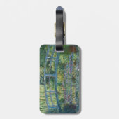 Monet - Waterlelie, Groene Harmonie - QR Code Bagagelabel (Achterkant verticaal)