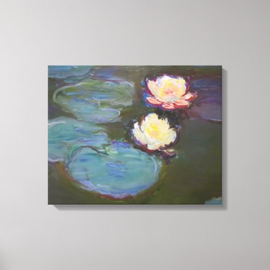 Monet Waterlelie Lelies Vijver Waterlelies Schilde Canvas Afdruk (Voorkant)