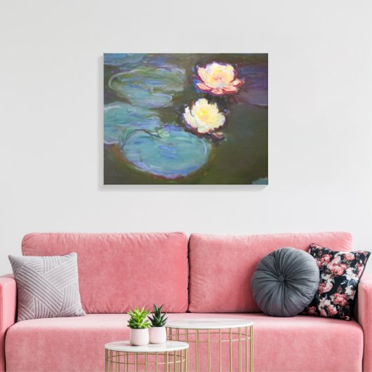 Monet Waterlelie Lelies Vijver Waterlelies Schilde Canvas Afdruk (Insitu (Woonkamer))