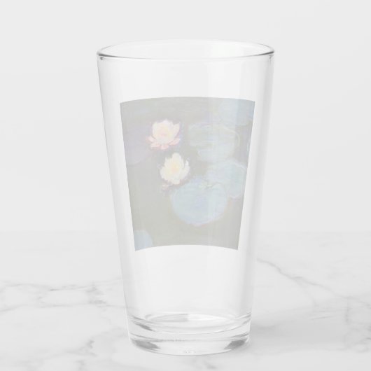 Monet Waterlelie Lelies Vijver Waterlelies Schilde Glas (Achterkant)