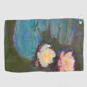 Monet Waterlelie Lelies Vijver Waterlelies Schilde Golfhanddoek (Horizontaal)