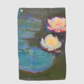Monet Waterlelie Lelies Vijver Waterlelies Schilde Golfhanddoek (Voorkant)