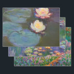 Monet Waterlelie Lelies Vijver Waterlelies Schilde Inpakpapier Vel<br><div class="desc">Claude Monet Nympheas,  1897-98. Een eenvoudig Frans impressionistisch schilderij van de beroemde schilder Claude Monet,  helemaal over waterlelies. Een klassiek impressionistisch waterlelie schilderij.</div>