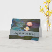 Monet Waterlelie Lelies Vijver Waterlelies Schilde Kaart (Gele Bloem)