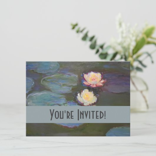 Monet Waterlelie Lelies Vijver Waterlelies Schilde Kaart (Staand voorkant)