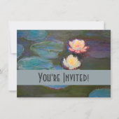 Monet Waterlelie Lelies Vijver Waterlelies Schilde Kaart (Voorkant)