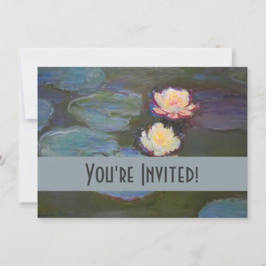 Monet Waterlelie Lelies Vijver Waterlelies Schilde Kaart (Voorkant)