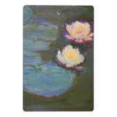 Monet Waterlelie Lelies Vijver Waterlelies Schilde Mini Klembord (Achterkant)