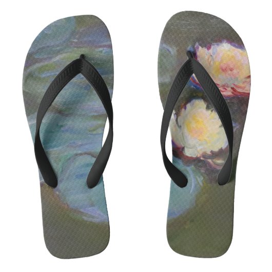 Monet Waterlelie Lelies Vijver Waterlelies Schilde Teenslippers (Voetbed)