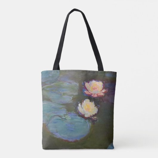 Monet Waterlelie Lelies Vijver Waterlelies Schilde Tote Bag (Achterkant)