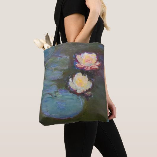 Monet Waterlelie Lelies Vijver Waterlelies Schilde Tote Bag (Dichtbij)