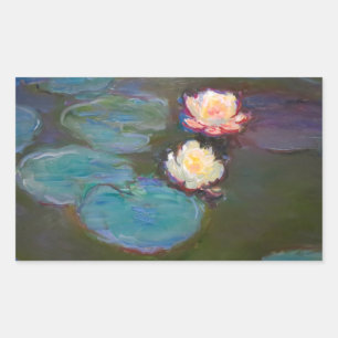 Monet Waterlelie Lilies Vijver Waterlelies Schilde Rechthoekige Sticker