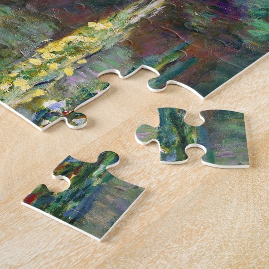 Monet Waterlelies (1904) Kunst Legpuzzel (Zijkant)