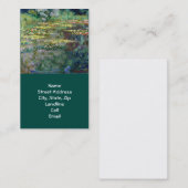 Monet Waterlelies (1904) Kunst Visitekaartje (Voorkant / Achterkant)
