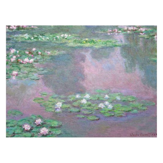 Monet Waterlelies 1905 Kunst Tafelkleed (Voorkant (Horizontaal))