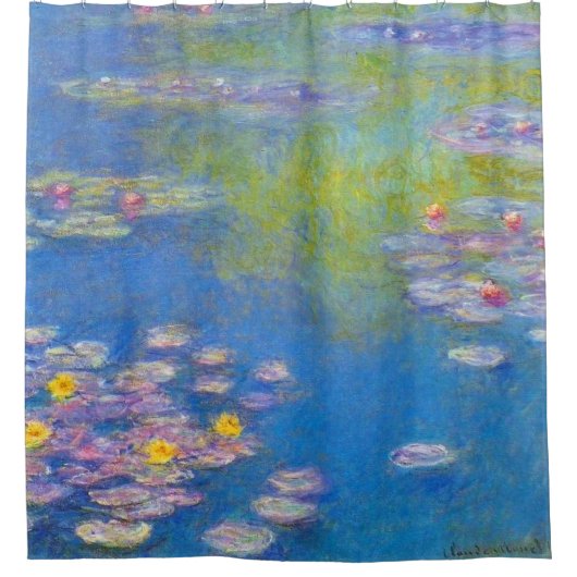 Monet Waterlelies 1908 Kunst Douchegordijn (Voorkant)