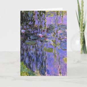 Monet - Waterlelies, 1916-1919, lavendel Kaart