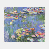 Monet - Waterlelies, 1916 Fleece Dekbed Deken (Voorkant (Horizontaal))