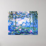 Monet - Waterlelies 1919, Canvas Afdruk<br><div class="desc">Claude Monet's beroemde schilderij,  Water Lilies,  1919.</div>