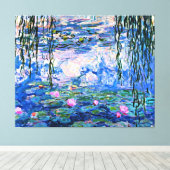 Monet - Waterlelies 1919, Canvas Afdruk (Insitu (Houten vloer))