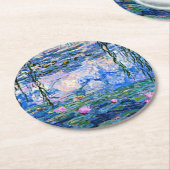 Monet - Waterlelies, 1919, Ronde Kartonnen Onderzetter (Gebogen)