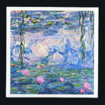 Monet - Waterlelies, 1919 Servetten<br><div class="desc">Schilderij Waterlelies van Claude Monet uit 1919</div>