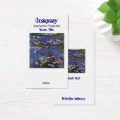 Monet Waterlelies Aangepaste Oorbel Display / Busi Visitekaartjes (Bureau)