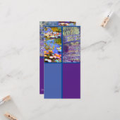 Monet, Waterlelies, Art Bladwijzer Kaart (Voorkant / Achterkant in situ)