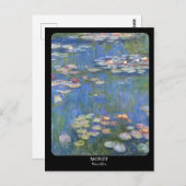 MONET / Waterlelies Briefkaart (Voorkant / Achterkant)