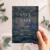 Monet Waterlelies Bruiloft Save The Date