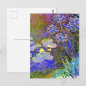 Monet - Waterlelies en Agapanthus Briefkaart (Voorkant / Achterkant)