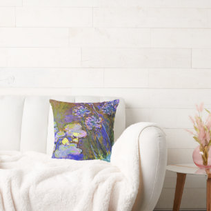 Monet - Waterlelies en Agapanthus Kussen