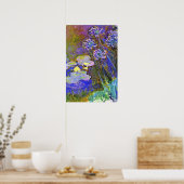 Monet - Waterlelies en Agapanthus Poster (Keuken)