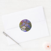 Monet - Waterlelies en Agapanthus Ronde Sticker (Envelop)