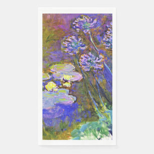 Monet - Waterlelies en Agapanthus Servet