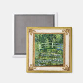 Monet Waterlelies en Bridge Masterpiece Magnet (Voorkant / Achterkant)