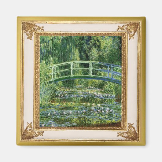 Monet Waterlelies en Bridge Masterpiece Magnet (Voorkant)