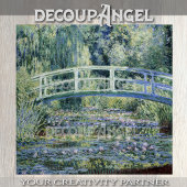 Monet - Waterlelies en Japanse Brug Decoupage Tissuepapier