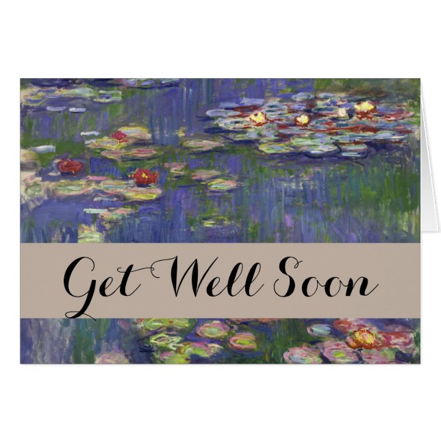 Monet Waterlelies Meesterwerk Schilderij (Voorkant Horizontaal)