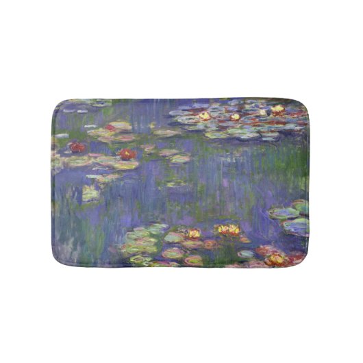 Monet Waterlelies Meesterwerk Schilderij Badmat (Voorkant)