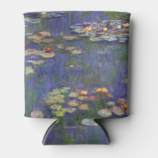 Monet Waterlelies Meesterwerk Schilderij Blikjeskoeler (Voorkant)