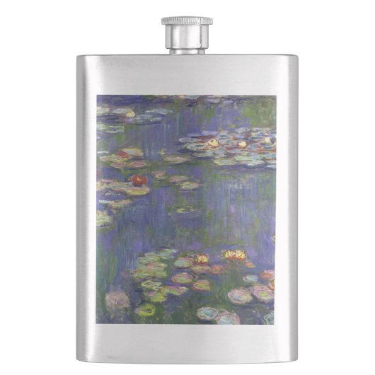 Monet Waterlelies Meesterwerk Schilderij Flacon (Voorkant)