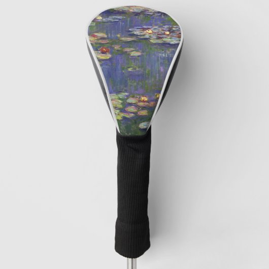 Monet Waterlelies Meesterwerk Schilderij Golfheadcover (Voorkant)