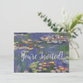Monet Waterlelies Meesterwerk Schilderij Kaart (Staand voorkant)