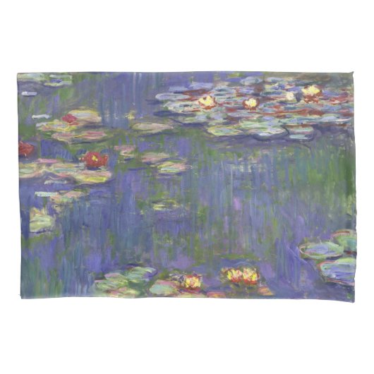 Monet Waterlelies Meesterwerk Schilderij Kussensloop (Voorkant)