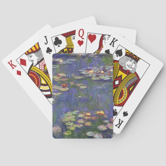 Monet Waterlelies Meesterwerk Schilderij Pokerkaarten (Achterkant)