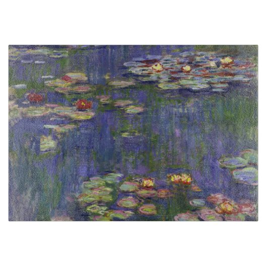 Monet Waterlelies Meesterwerk Schilderij Snijplank (Voorkant)