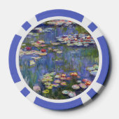 Monet - Waterlelies / Nympheas Poker Chips (Achterkant)
