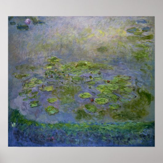 Monet - Waterlelies (Nymphéas) Poster (Voorkant)
