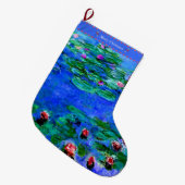 Monet - Waterlelies (rood) Grote Kerstsok (Voorkant (Hangend))